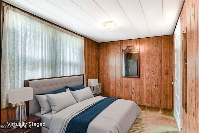 1416 Garven Ave, Ocean Twp, NJ 07712 - carpeted bedroom featuring wood walls