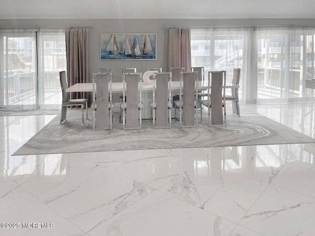 177 N Ensign Dr, Little Egg Harbor, NJ 08087 - dining space with plenty of natural light and marble tiled flooring