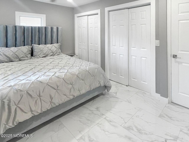 177 N Ensign Dr, Little Egg Harbor, NJ 08087 - bedroom with marble finish flooring and multiple closets
