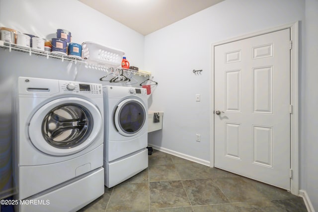 51 Galley Way, Little Egg Harbor, NJ 08087 - washroom featuring washing machine and dryer and dark stone finish floors