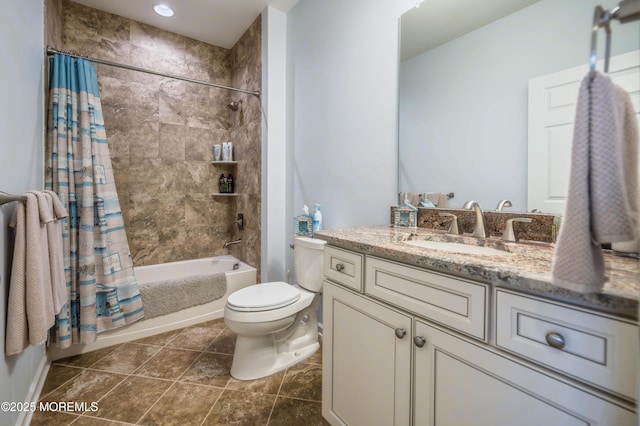 51 Galley Way, Little Egg Harbor, NJ 08087 - full bathroom with vanity, shower / tub combo with curtain, and tile patterned floors