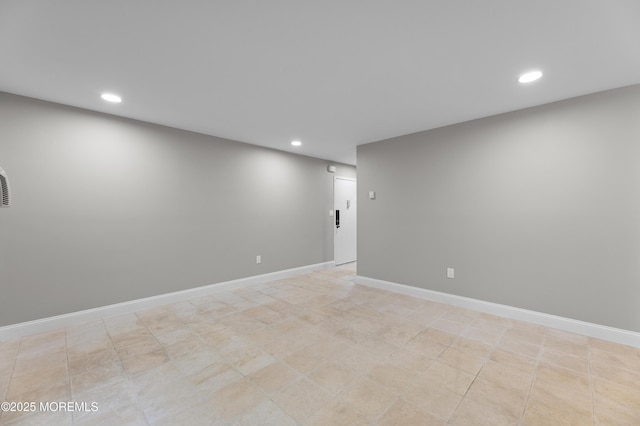 229 Medford Ct Unit B, Manalapan, NJ 07726 - spare room featuring recessed lighting and baseboards