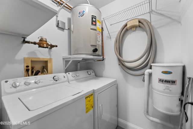 229 Medford Ct Unit B, Manalapan, NJ 07726 - laundry room with washing machine and clothes dryer and electric water heater