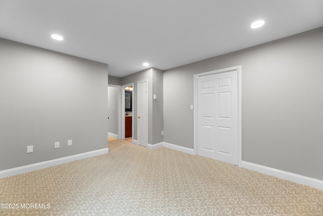 229 Medford Ct Unit B, Manalapan, NJ 07726 - basement featuring recessed lighting and carpet