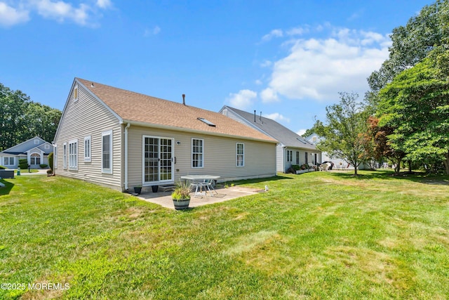 9 Penny Ln, Jackson, NJ 08527 - back of house featuring a patio area and a lawn
