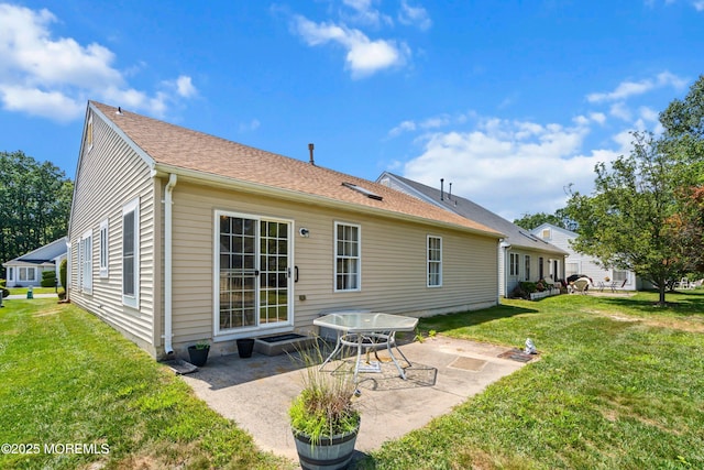 9 Penny Ln, Jackson, NJ 08527 - rear view of house with a patio area and a lawn