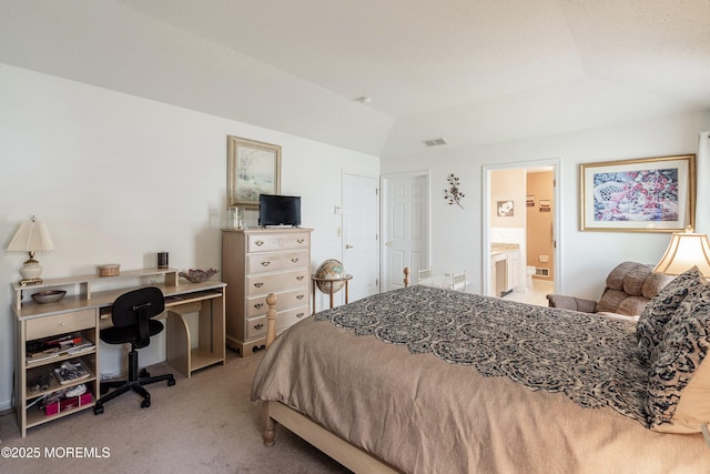 9 Penny Ln, Jackson, NJ 08527 - bedroom with carpet flooring, lofted ceiling, an office area, and ensuite bath