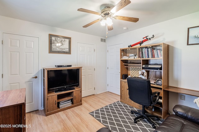 9 Penny Ln, Jackson, NJ 08527 - office space with light wood-type flooring and a ceiling fan