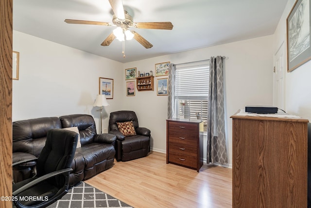 9 Penny Ln, Jackson, NJ 08527 - living room featuring light wood-style floors and ceiling fan