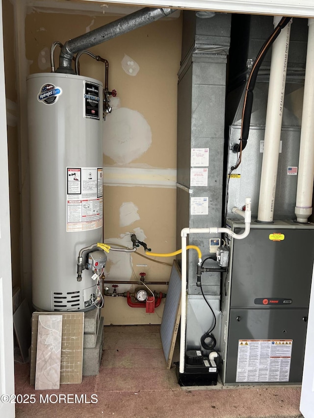 2 Mayapple Dr, Brick, NJ 08724 - utility room with gas water heater