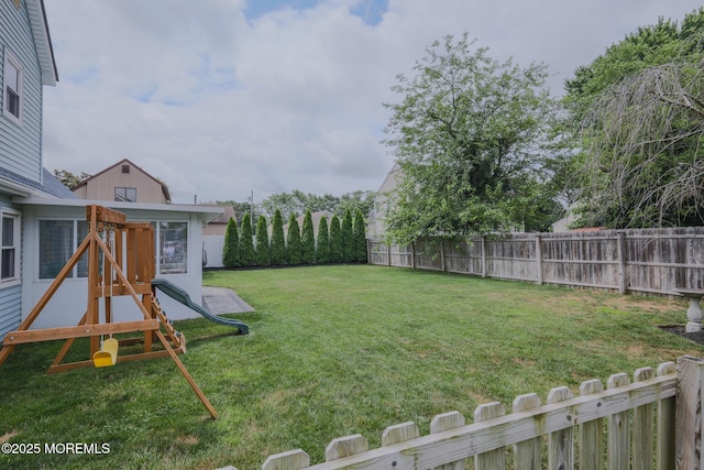 1113 Pemberton St, Toms River, NJ 08757 - fenced backyard with a playground