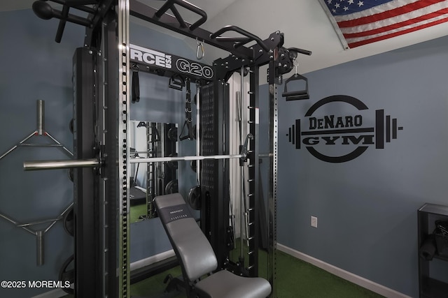 1113 Pemberton St, Toms River, NJ 08757 - workout room with baseboards
