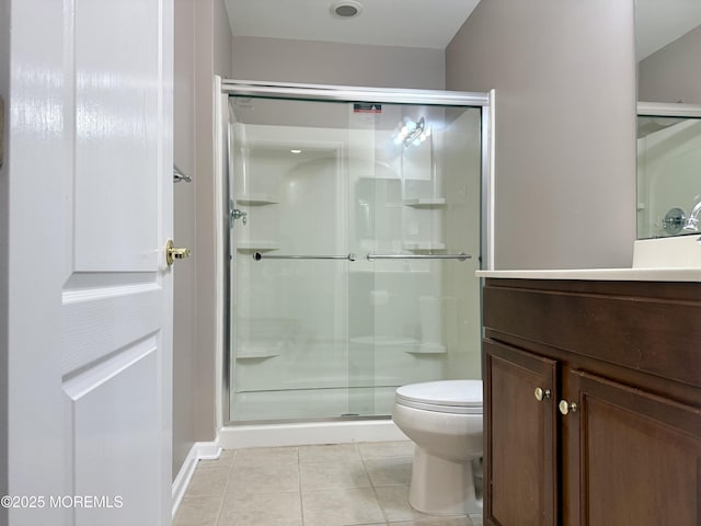 2116 Edward Stec Blvd Unit 2116, Edison, NJ 08837 - full bath featuring tile patterned floors, vanity, and a shower stall