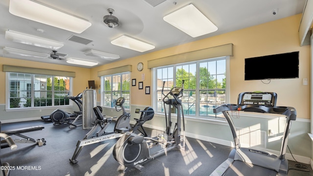 2116 Edward Stec Blvd Unit 2116, Edison, NJ 08837 - exercise room featuring plenty of natural light