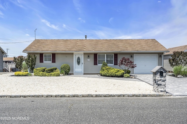 803 Wave Dr, Forked River, NJ 08731 - single story home featuring an attached garage, driveway, and roof with shingles