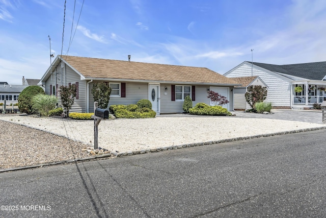 803 Wave Dr, Forked River, NJ 08731 - single story home featuring a garage, a shingled roof, and driveway