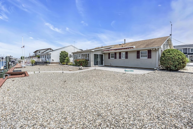 803 Wave Dr, Forked River, NJ 08731 - rear view of property with a patio and a shingled roof