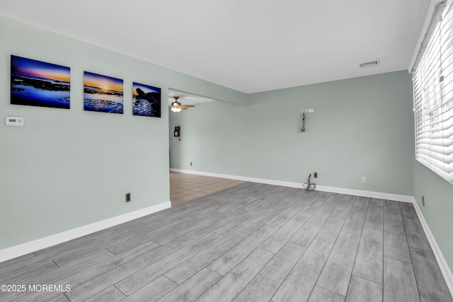 803 Wave Dr, Forked River, NJ 08731 - empty room featuring wood finished floors and a ceiling fan