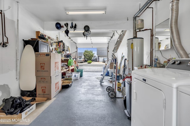 803 Wave Dr, Forked River, NJ 08731 - garage with independent washer and dryer and water heater