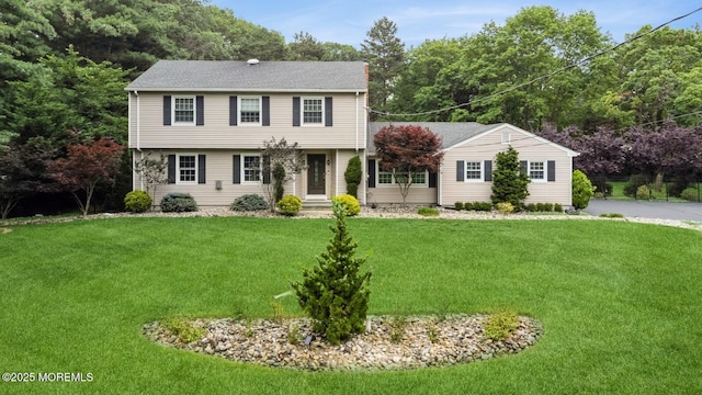 12 Fairway Ave, Eatontown, NJ 07724 - colonial-style house with a front lawn