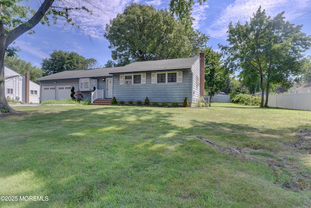 26 Old Manor Rd, Holmdel, NJ 07733 - ranch-style house with a chimney and an attached garage