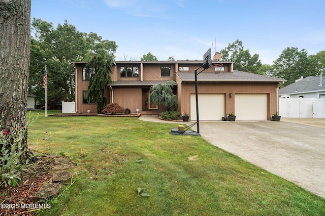 424 Continental St, Forked River, NJ 08731 - view of front facade featuring a garage, driveway, and a chimney
