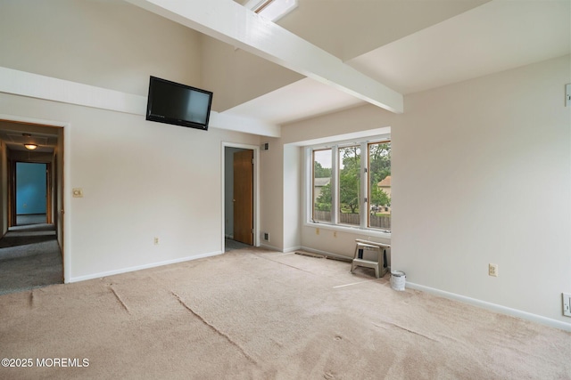 424 Continental St, Forked River, NJ 08731 - spare room featuring carpet flooring and beam ceiling