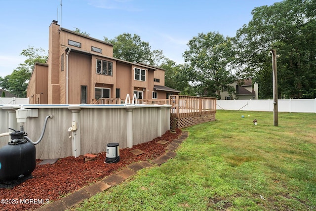 424 Continental St, Forked River, NJ 08731 - view of yard featuring a deck