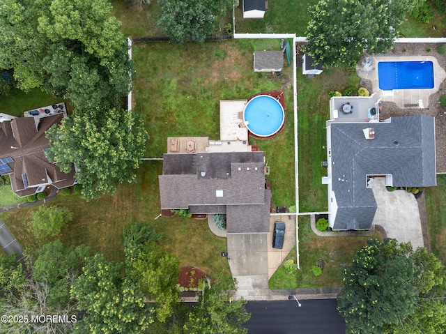 424 Continental St, Forked River, NJ 08731 - aerial view of property and surrounding area with a pool area