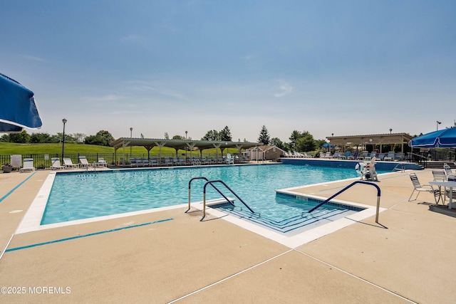 153D Concordia Cir, Monroe, NJ 08831 - community pool with a patio area