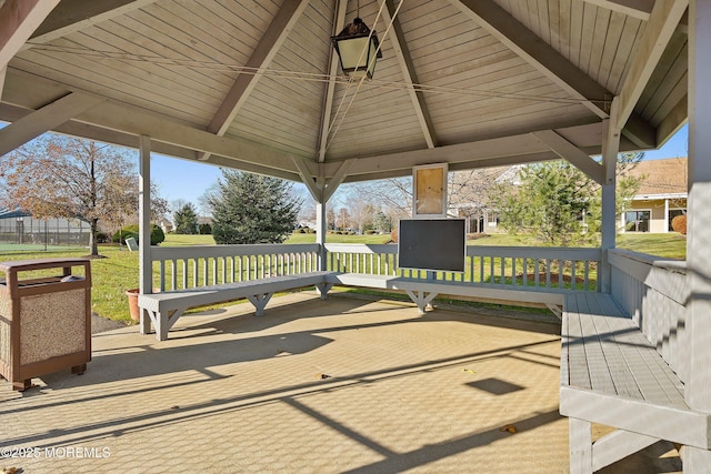 153D Concordia Cir, Monroe, NJ 08831 - view of patio featuring a gazebo
