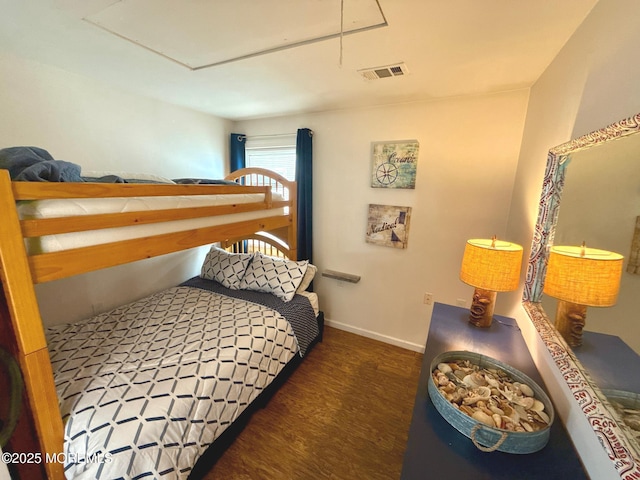 57 Albert Dr, Beach Haven West, NJ 08050 - bedroom featuring wood finished floors and attic access