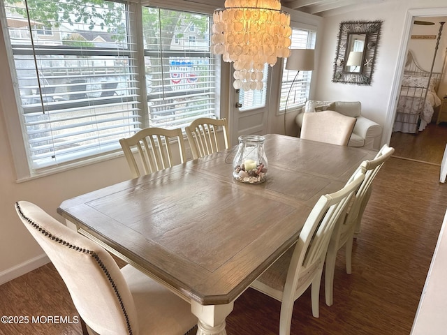 57 Albert Dr, Beach Haven West, NJ 08050 - dining area with wood finished floors and healthy amount of natural light