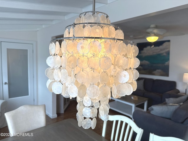 57 Albert Dr, Beach Haven West, NJ 08050 - detailed view of wood finished floors and ceiling fan