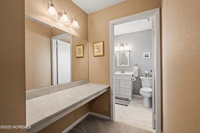 628A Stamford Ct, Manchester, NJ 08759 - half bathroom featuring vanity and toilet