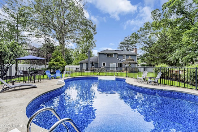 16 Bridge Ct, Jackson, NJ 08527 - view of swimming pool with a patio area