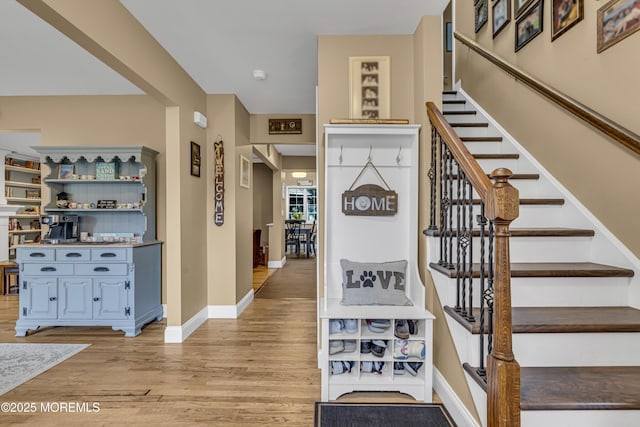 16 Bridge Ct, Jackson, NJ 08527 - stairs with wood finished floors and baseboards