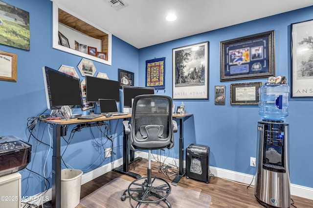 16 Bridge Ct, Jackson, NJ 08527 - office area with wood finished floors and recessed lighting