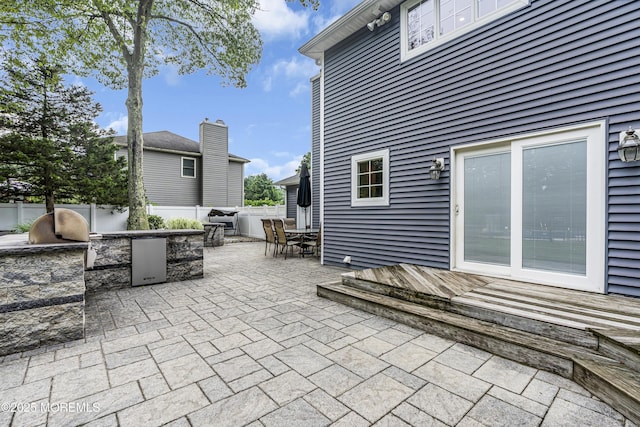 16 Bridge Ct, Jackson, NJ 08527 - view of patio with exterior kitchen and outdoor dining area