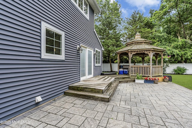 16 Bridge Ct, Jackson, NJ 08527 - view of patio / terrace with a gazebo