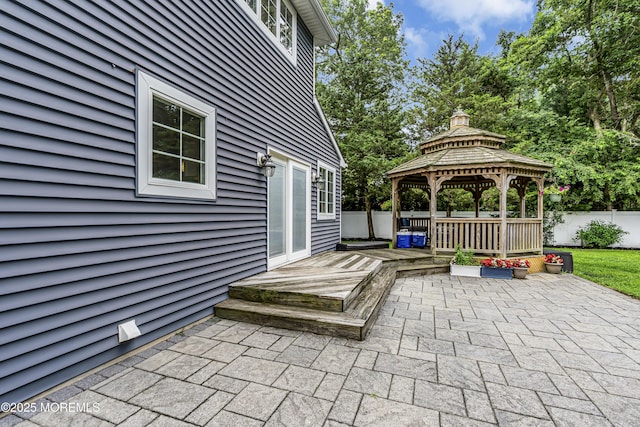 16 Bridge Ct, Jackson, NJ 08527 - view of patio / terrace featuring a gazebo