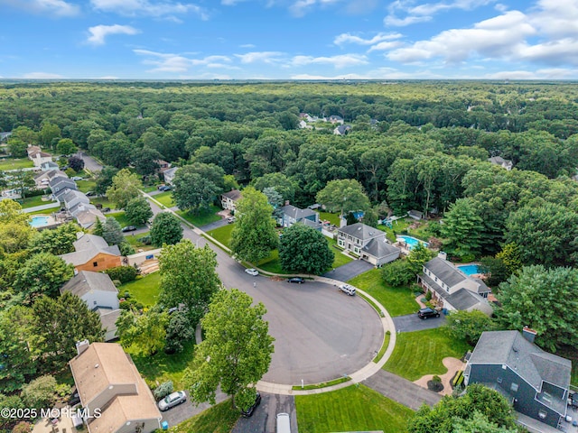 16 Bridge Ct, Jackson, NJ 08527 - aerial perspective of suburban area featuring a heavily wooded area