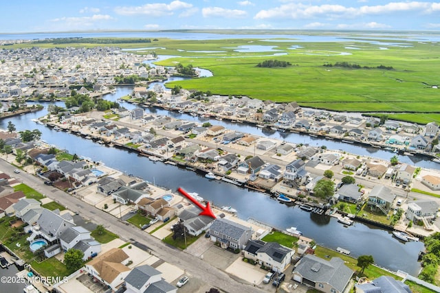8 S Boston Dr, Little Egg Harbor, NJ 08087 - aerial perspective of suburban area with a large body of water