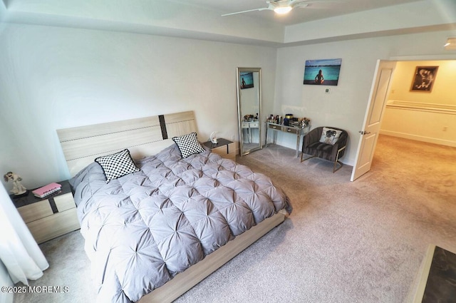 102 Pilot St, Marlboro, NJ 07746 - carpeted bedroom featuring a ceiling fan and baseboards