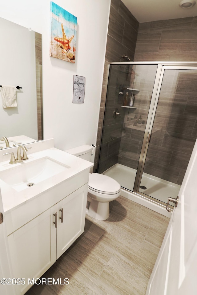 102 Pilot St, Marlboro, NJ 07746 - bathroom with vanity and a shower stall