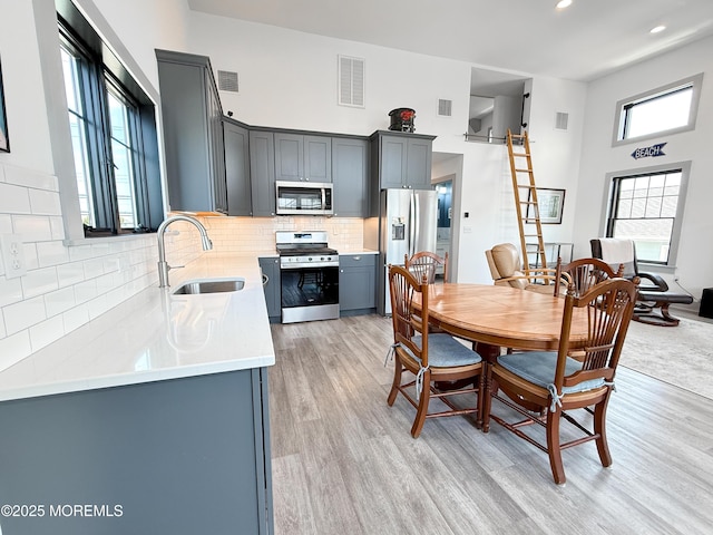 3365 Heron Ln, Lavallette, NJ 08735 - dining area featuring light wood-style flooring and recessed lighting