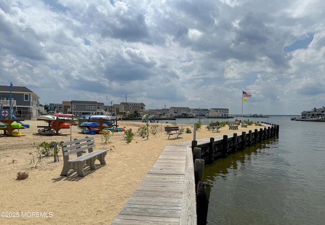 3365 Heron Ln, Lavallette, NJ 08735 - dock area featuring a water view