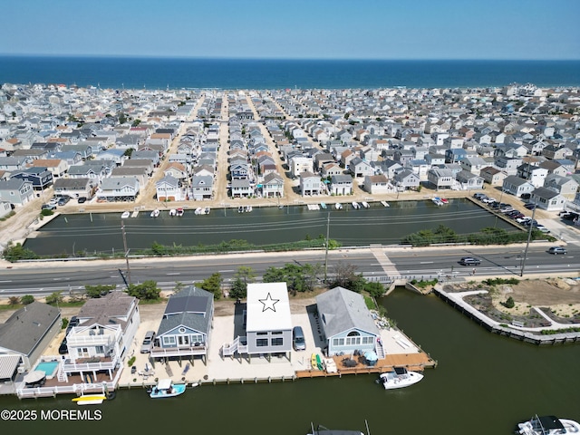 3365 Heron Ln, Lavallette, NJ 08735 - aerial perspective of suburban area featuring a nearby body of water