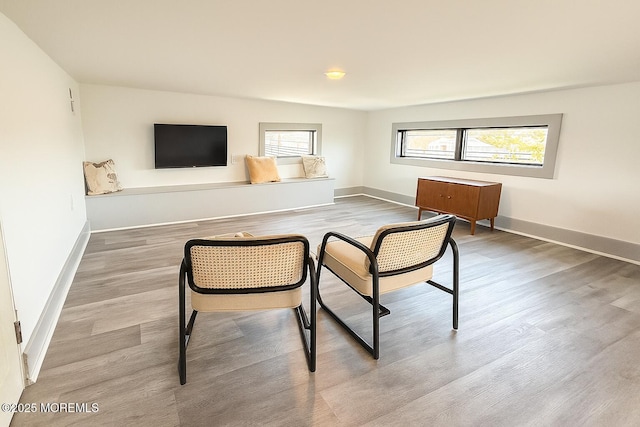 3365 Heron Ln, Lavallette, NJ 08735 - living area with wood finished floors and baseboards