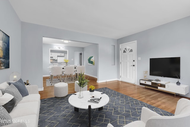 292 Washington Rd, Sayreville, NJ 08872 - living area featuring wood finished floors and baseboards
